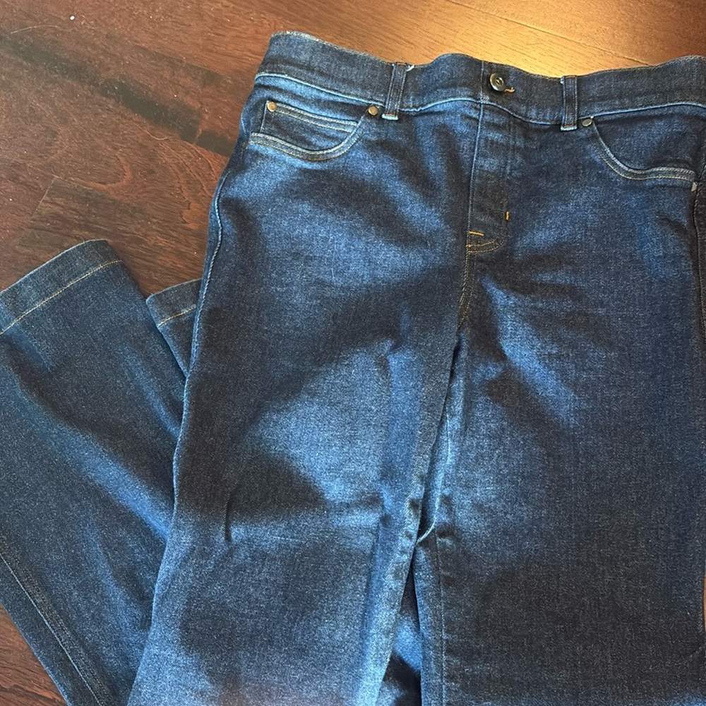 SPANX Dark Blue Denim Pants